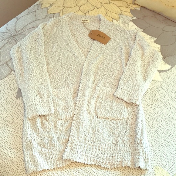 1 LEFT! Blush Popcorn Open Front Cardigan - Picture 2 of 8